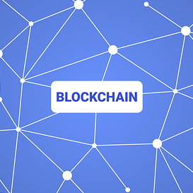 An image with the word Blockchain written in the middle